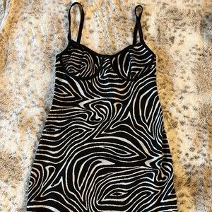 Zara Mini Zebra print dress